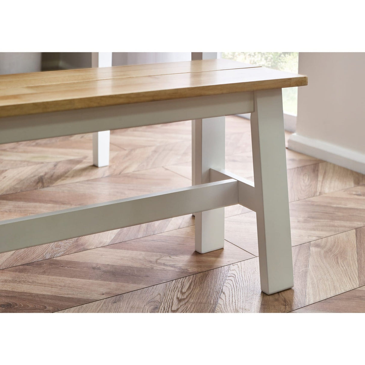 Wooden Dining Bench for 2 People - Linwood
