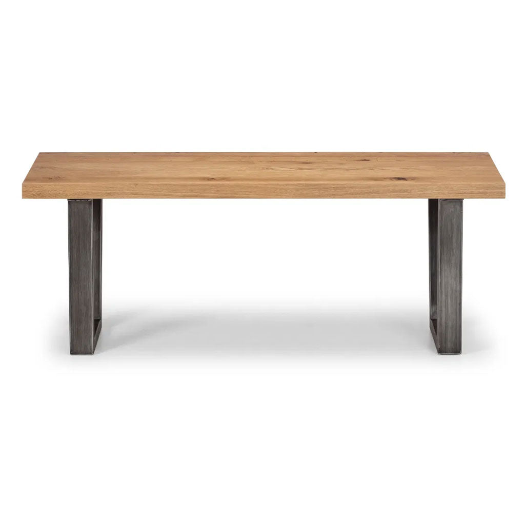 Wooden Dining Bench for 2 People Rectangular - Brooklyn