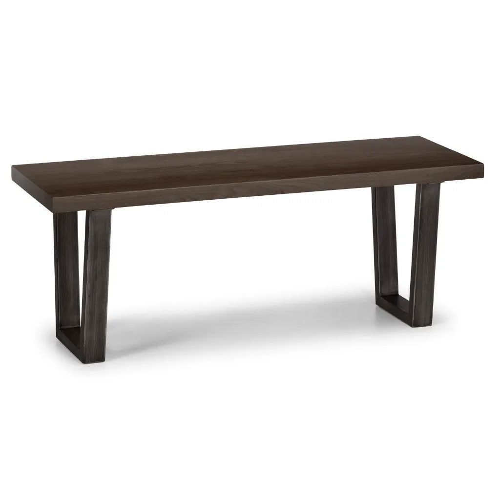 Wooden Dining Bench for 2 People Rectangular - Brooklyn