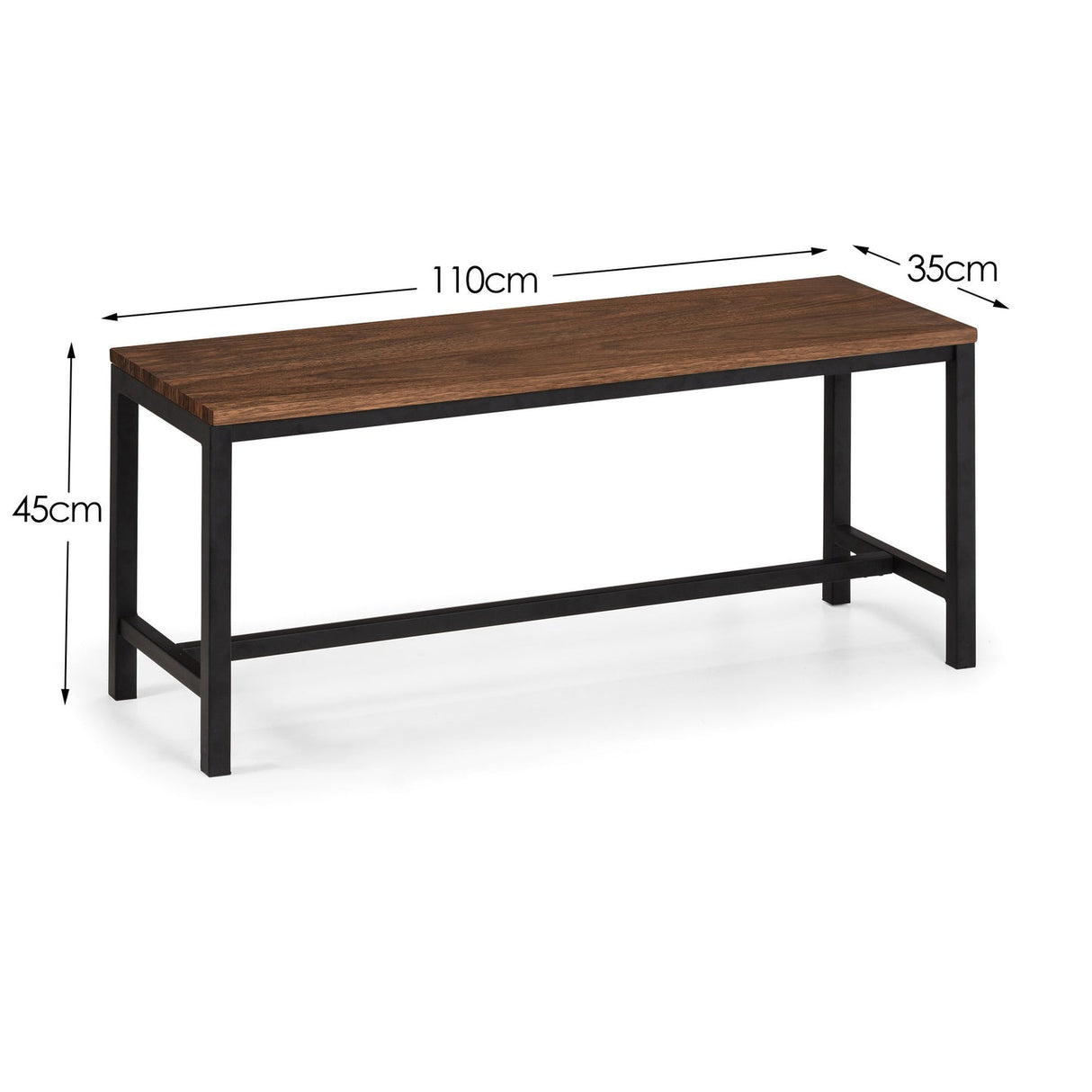 Wooden Dining Bench for 2 People - Tribeca