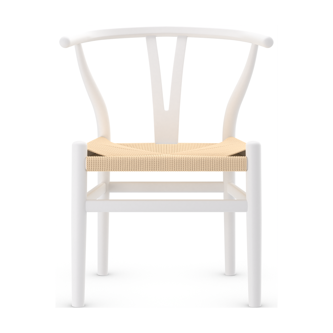 Wooden Dining Chair With Hand-Woven Seat - Strelley