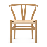 Wooden Dining Chair With Hand-Woven Seat - Strelley