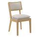Wooden Dining Chair With Fabric Seat - Maggie