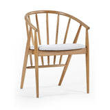 Wooden Dining Chair With Fabric Seat - Rory