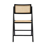 Wooden Dining Chair With Rattan Seat and Back - Ashton