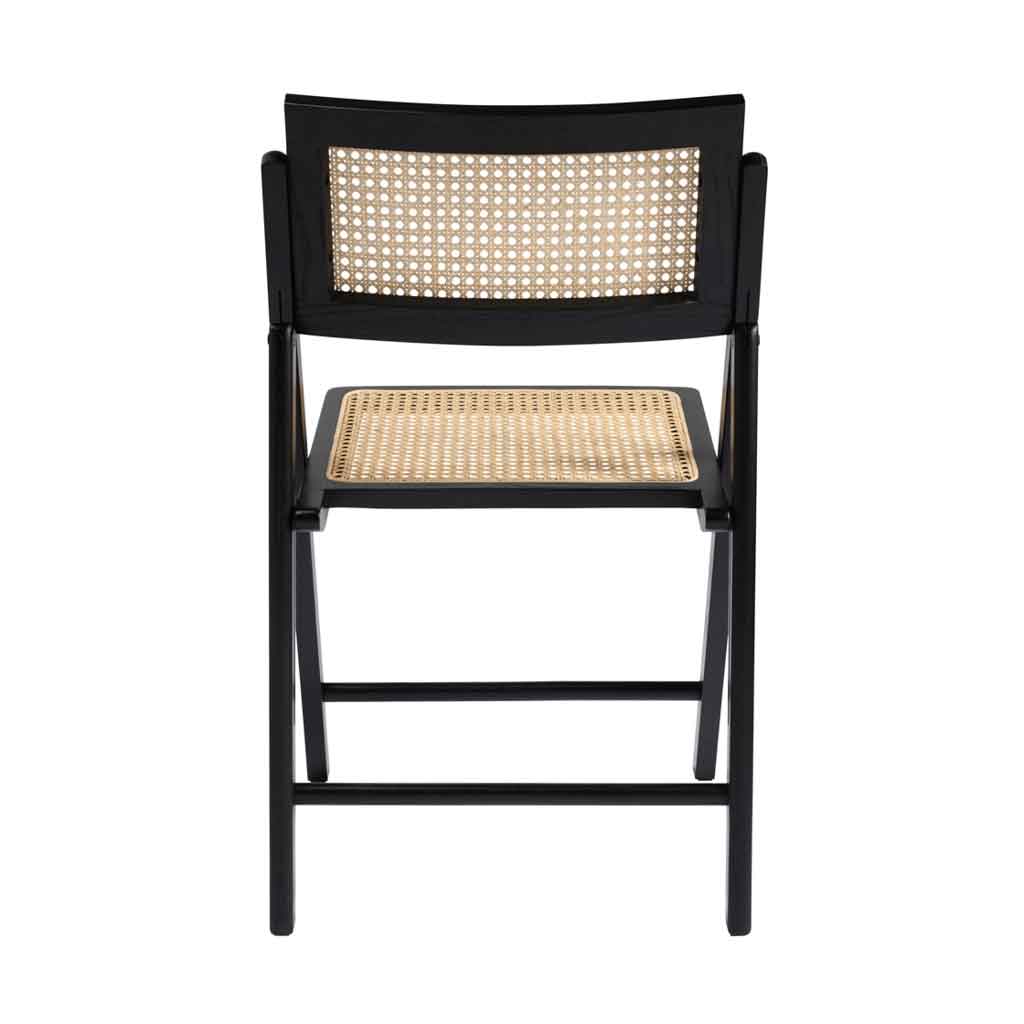 Wooden Dining Chair With Rattan Seat and Back - Ashton