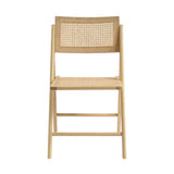 Wooden Dining Chair With Rattan Seat and Back - Ashton
