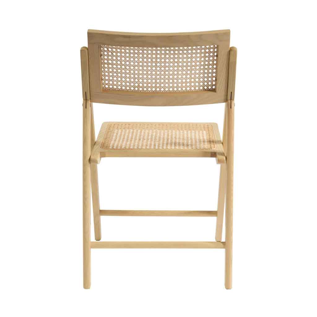 Wooden Dining Chair With Rattan Seat and Back - Ashton