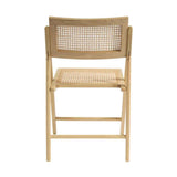 Wooden Dining Chair With Rattan Seat and Back - Ashton