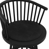 Wooden Dining Chair With Velvet Seat - Lina