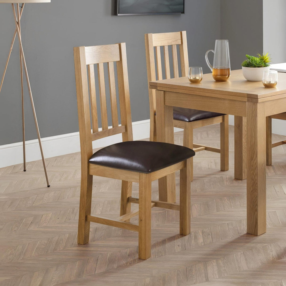 Wooden Dining Chairs in Set Of 2 - Astoria