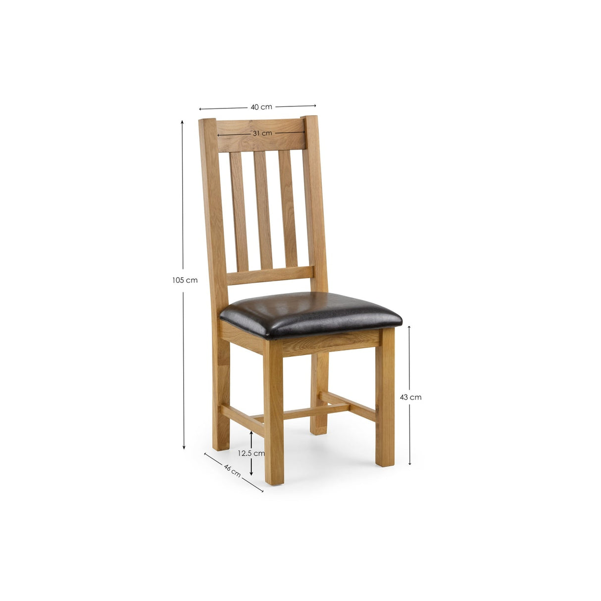 Wooden Dining Chairs in Set Of 2 - Astoria
