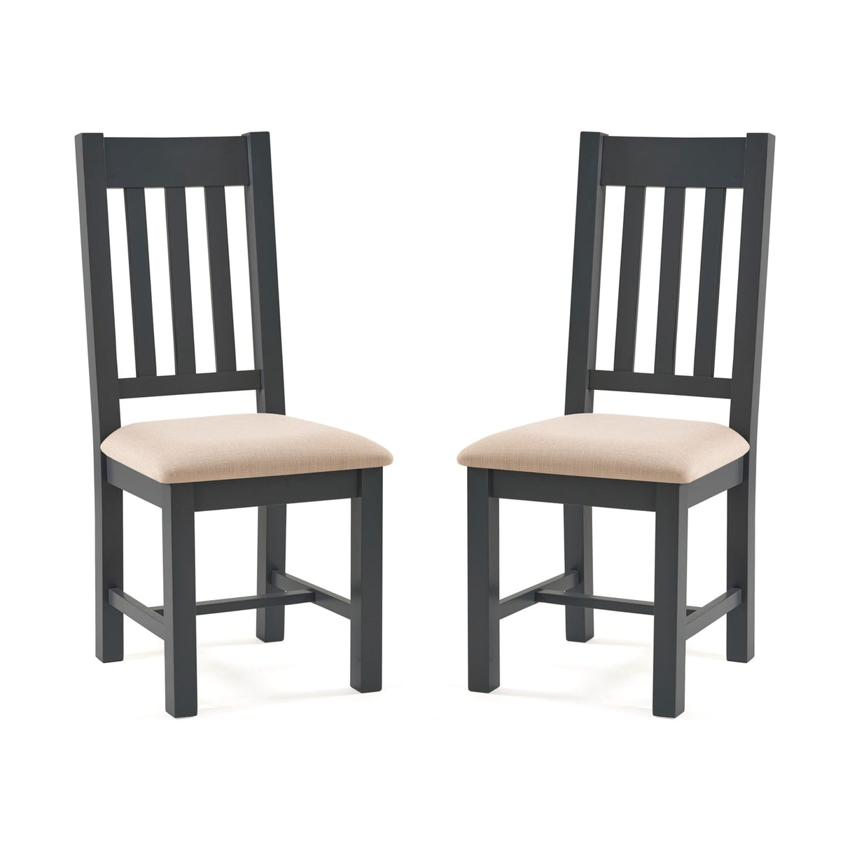 Wooden Dining Chairs in Set Of 2 - Bordeaux