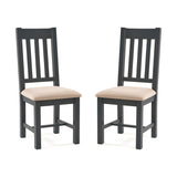 Wooden Dining Chairs in Set Of 2 - Bordeaux