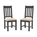 Wooden Dining Chairs in Set Of 2 - Bordeaux