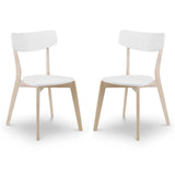 Wooden Dining Chairs in Set Of 2 - Casa