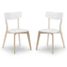 Wooden Dining Chairs in Set Of 2 - Casa