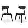 Wooden Dining Chairs in Set Of 2 - Casa