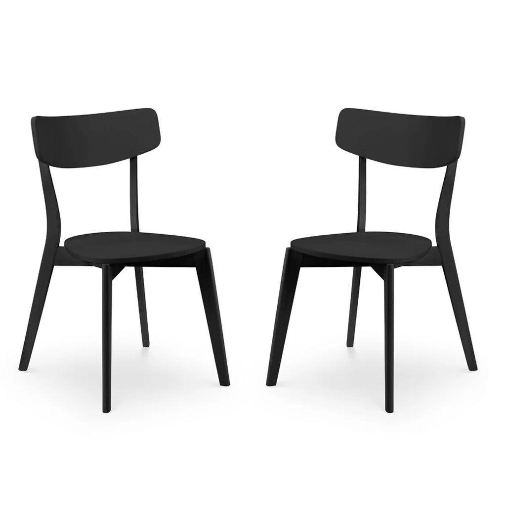 Wooden Dining Chairs in Set Of 2 - Casa