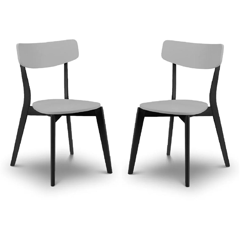 Wooden Dining Chairs in Set Of 2 - Casa