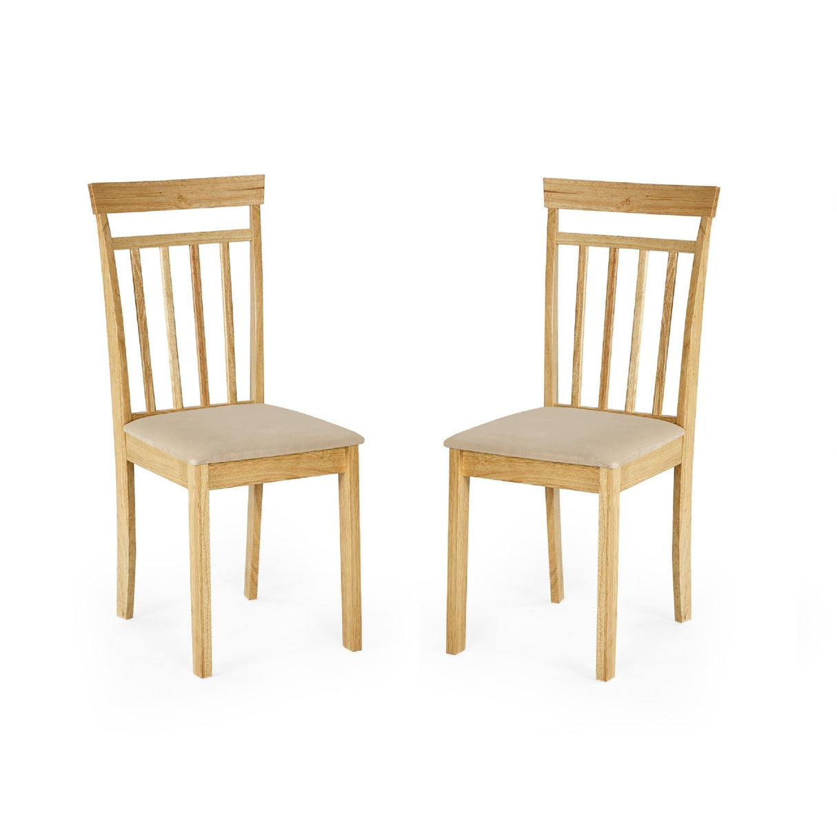 Wooden Dining Chairs in Set Of 2 - Coast