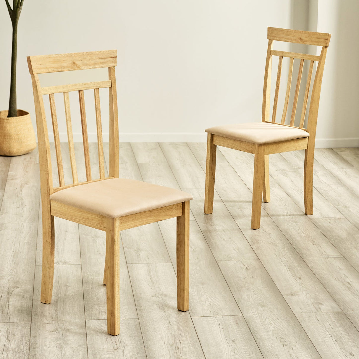 Wooden Dining Chairs in Set Of 2 - Coast