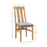 Wooden Dining Chairs in Set Of 2 - Cotswold
