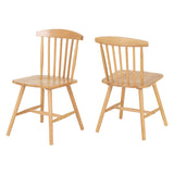 Wooden Dining Chairs In Set Of 2 - Emery