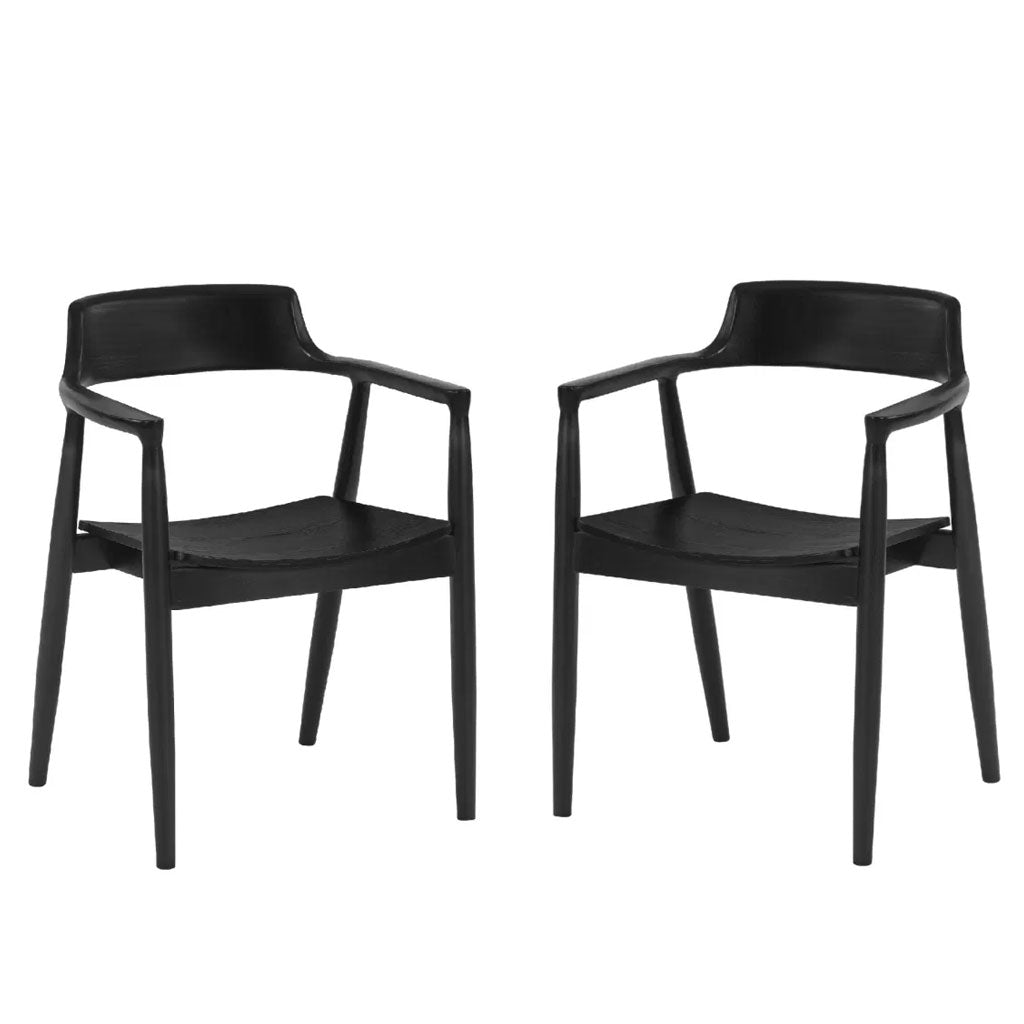 Wooden Dining Chairs in Set Of 2 - Franklin