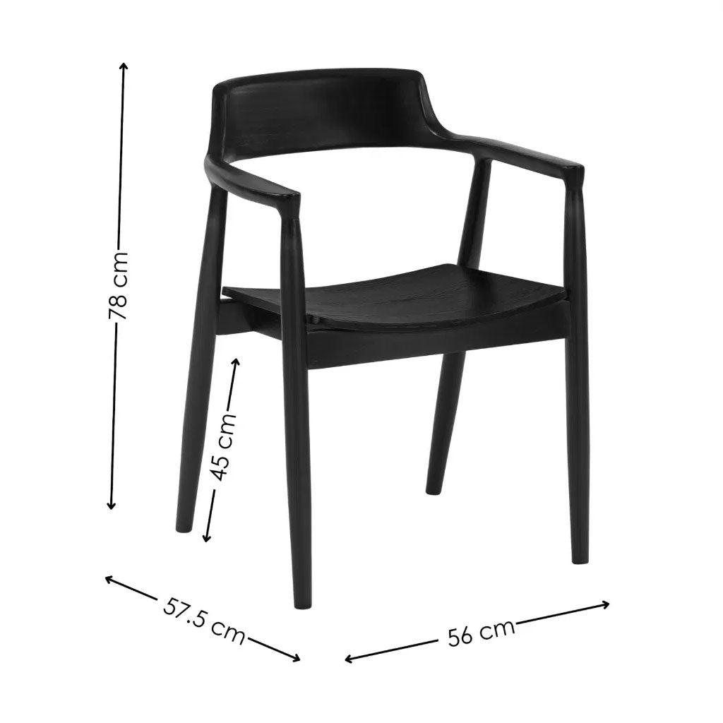 Wooden Dining Chairs in Set Of 2 - Franklin