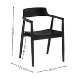 Wooden Dining Chairs in Set Of 2 - Franklin