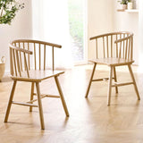 Wooden Dining Chairs in Set Of 2 - Kaito