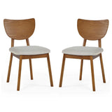 Wooden Dining Chairs in Set Of 2 - Lowry