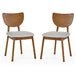 Wooden Dining Chairs in Set Of 2 - Lowry