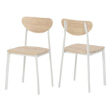 Wooden Dining Chairs in Set Of 2 - Riley