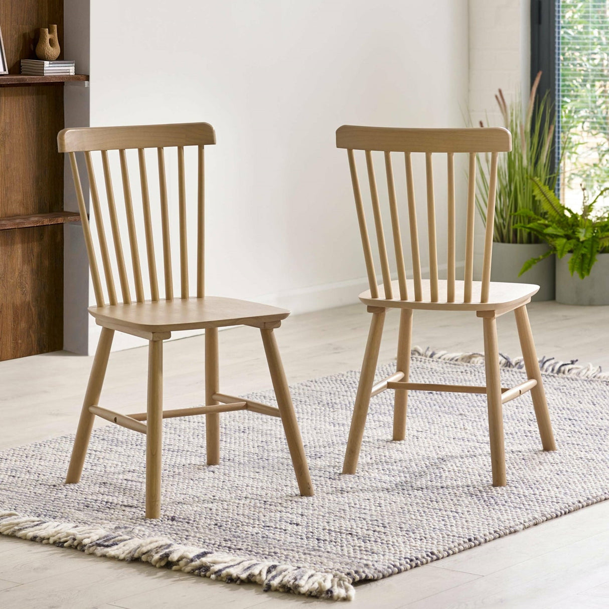 Wooden Dining Chairs in Set Of 2 - Sakura