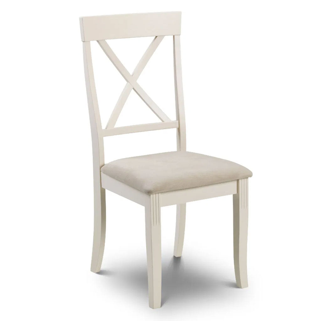 Wooden Dining Chairs in Set Of 2 With Fabric Seat - Davenport