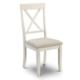Wooden Dining Chairs in Set Of 2 With Fabric Seat - Davenport