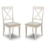 Wooden Dining Chairs in Set Of 2 With Fabric Seat - Davenport