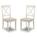 Wooden Dining Chairs in Set Of 2 With Fabric Seat - Davenport