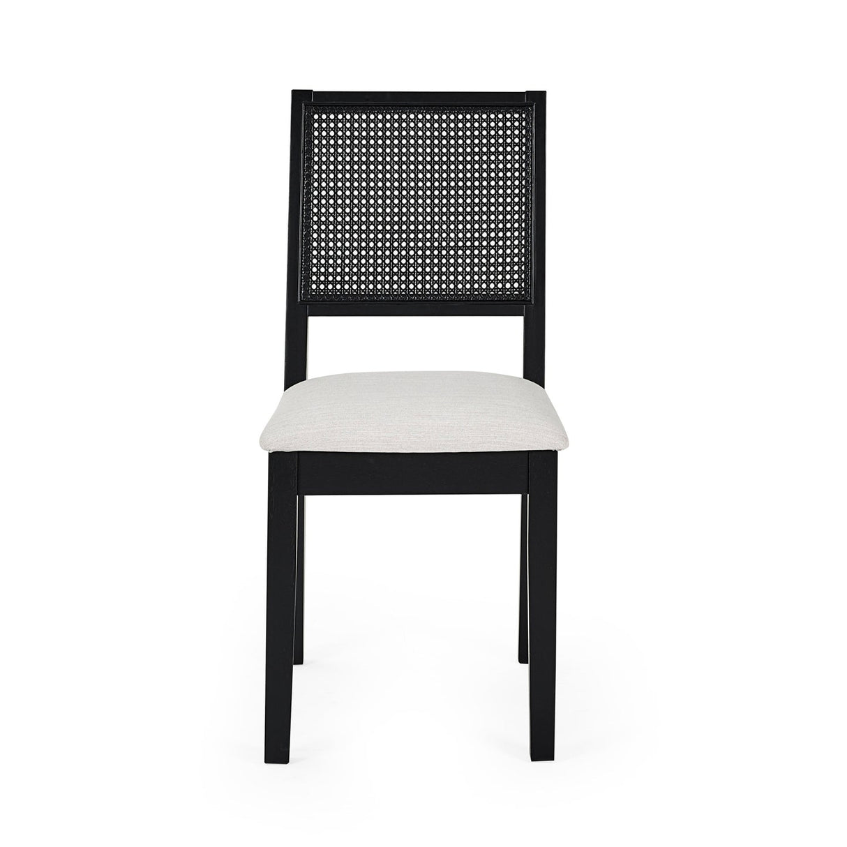 Wooden Dining Chairs in Set Of 2 With Fabric Seat - Knoxley