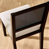 Wooden Dining Chairs in Set Of 2 With Fabric Seat - Knoxley