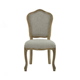 Wooden Dining Chairs in Set Of 2 With Natural Beige Back - Annika