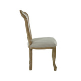 Wooden Dining Chairs in Set Of 2 With Natural Beige Back - Annika