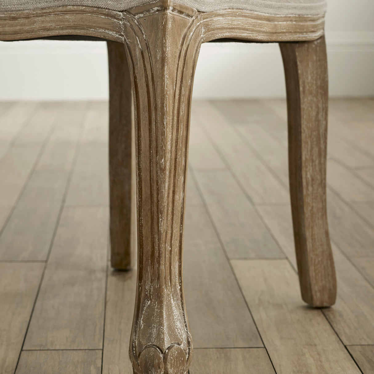 Wooden Dining Chairs in Set Of 2 With Natural Beige Back - Annika