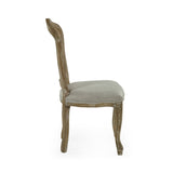 Wooden Dining Chairs in Set Of 2 With Rattan Back - Annika