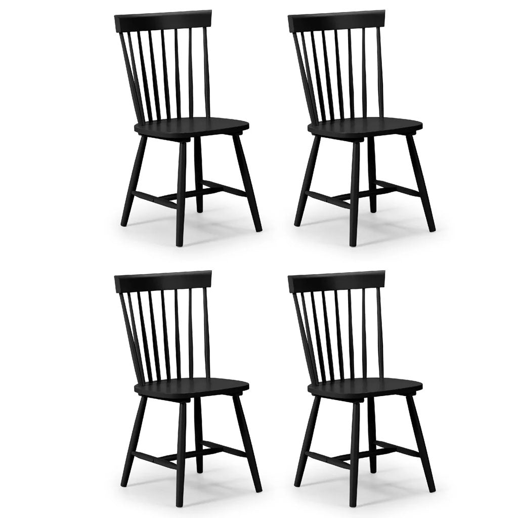 Wooden Dining Chairs in Set Of 4 - Torino