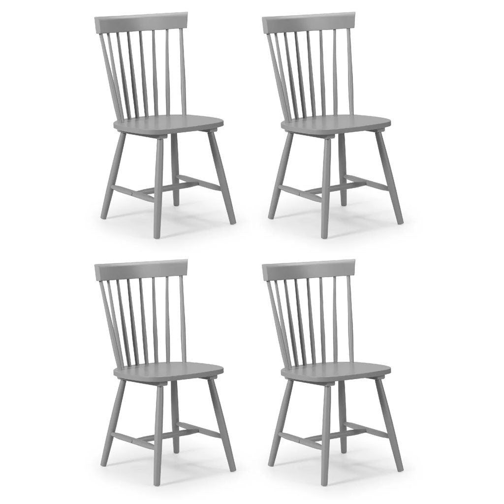 Wooden Dining Chairs in Set Of 4 - Torino