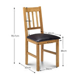 Wooden Dining Chairs in Set Of 2 - Coxmoor