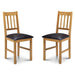 Wooden Dining Chairs in Set Of 2 - Coxmoor